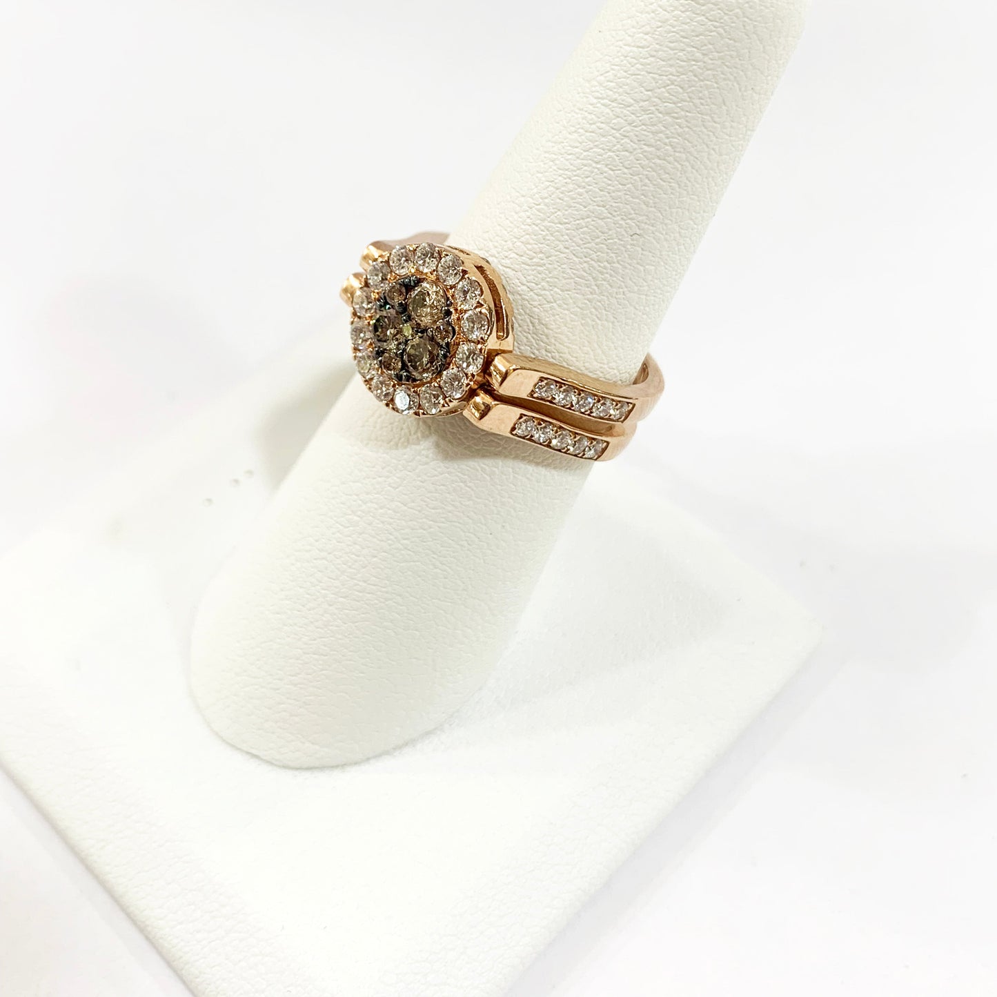 14k Rose Gold Brown Diamond Ring (LAB)