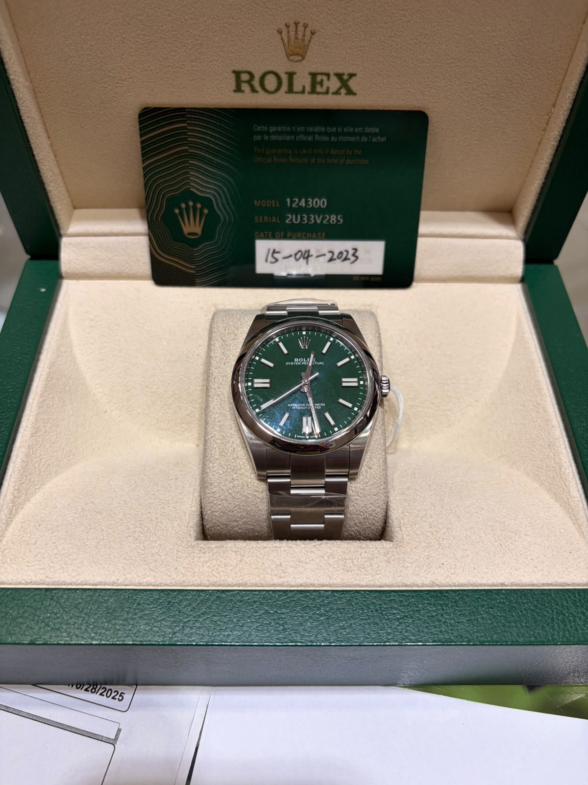 Pre-Owned Rolex - Oyster Perpetual (Green Dial)