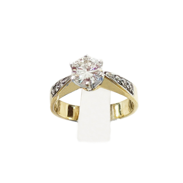 14k Yellow Gold Diamond Ring