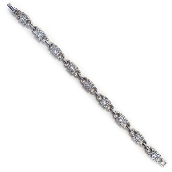 14k White Gold Diamond Bracelet