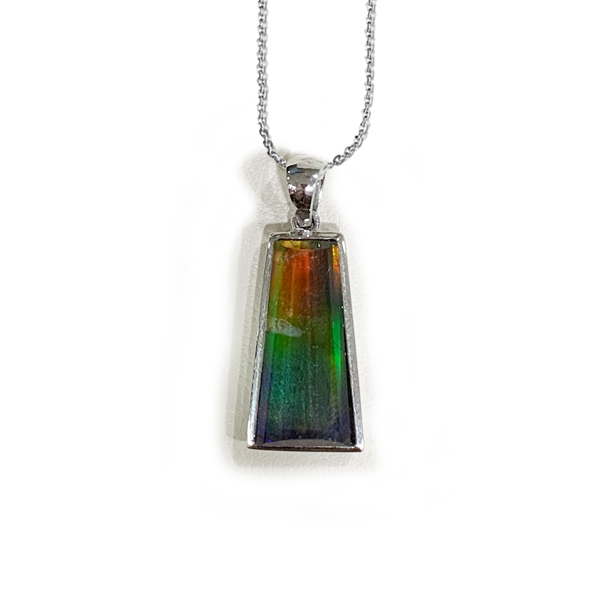 Sterling Silver Ammolite Pendant