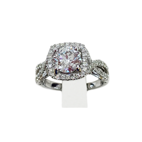 14k White Gold Diamond Ring