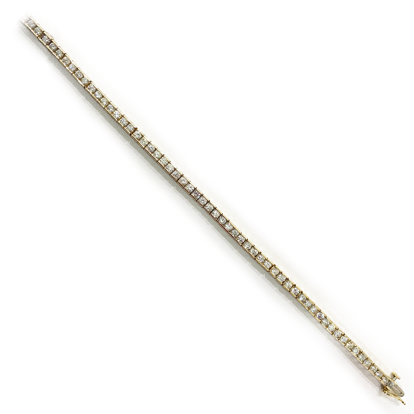 14k Yellow Gold Diamond Bracelet