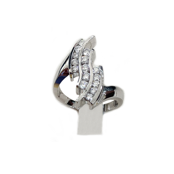 14k White Gold Diamond Ring