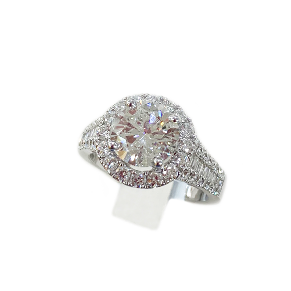 14k White Gold Diamond Ring