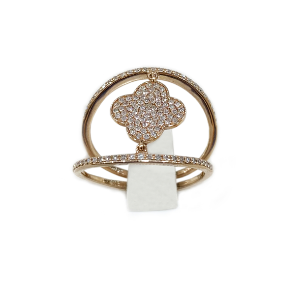 14k Rose Gold Diamond Ring