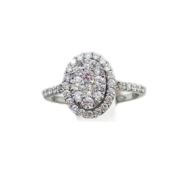 14k White Gold Diamond Ring