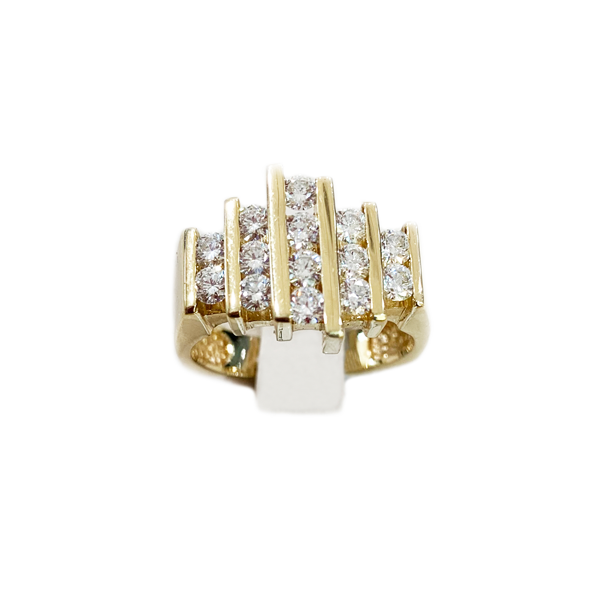 14k Yellow Gold Diamond Ring