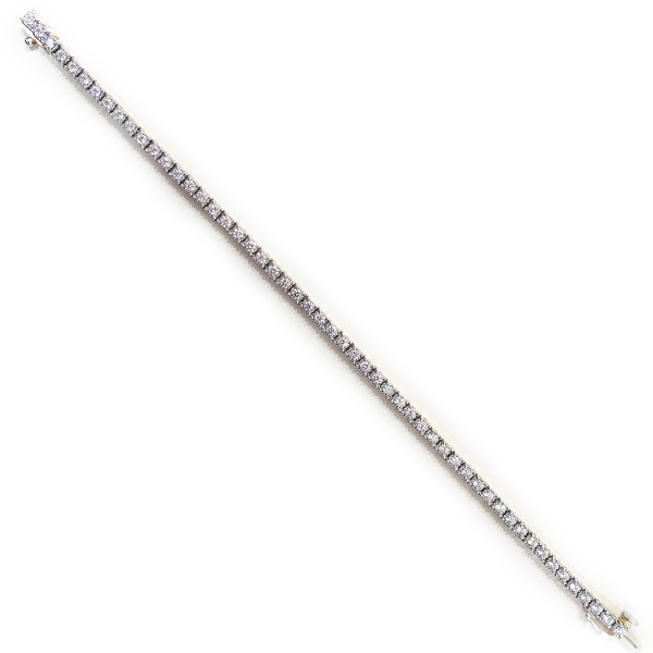 14k White Gold Diamond Bracelet