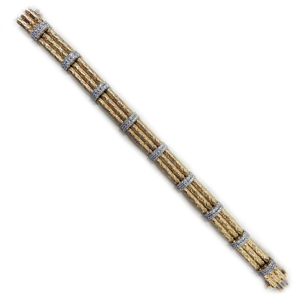 14k Yellow Gold Diamond Bracelet