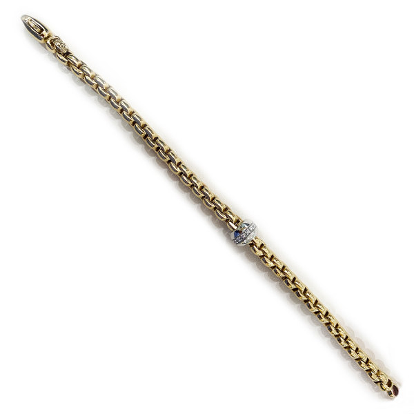 14k Yellow Gold Diamond Bracelet