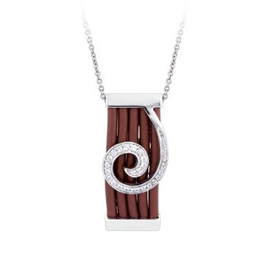 Swirl Rubber Pendant