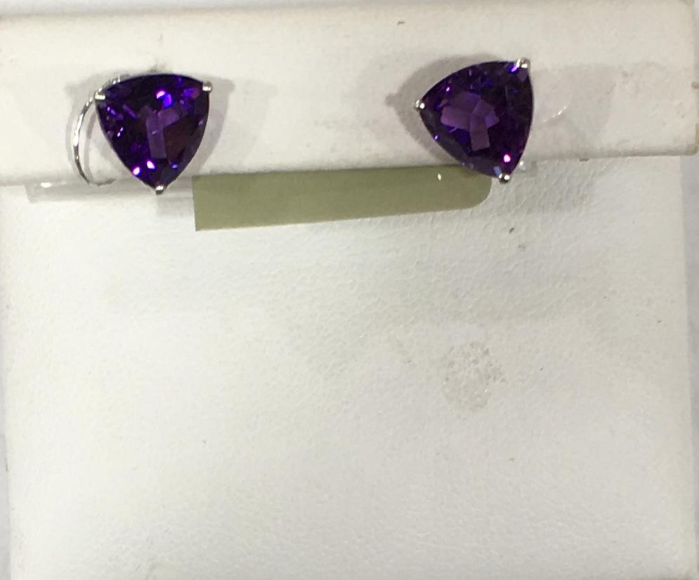 Sterling Silver Amethyst Earring