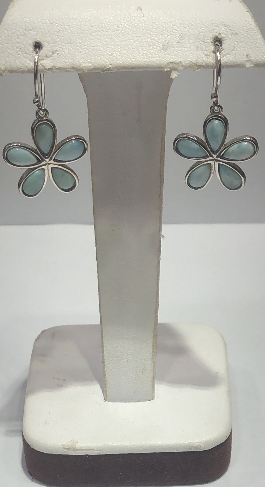 Sterling Silver Larimar Earring