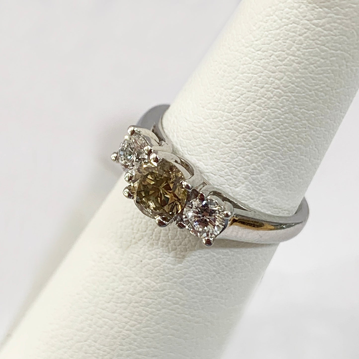 14k Rose Gold Brown Diamond Ring