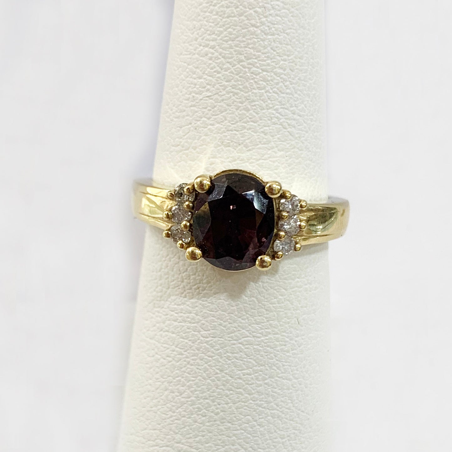 14k Rose Gold Brown Diamond Ring