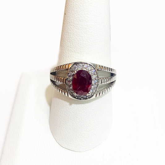 S/S Ruby Ring