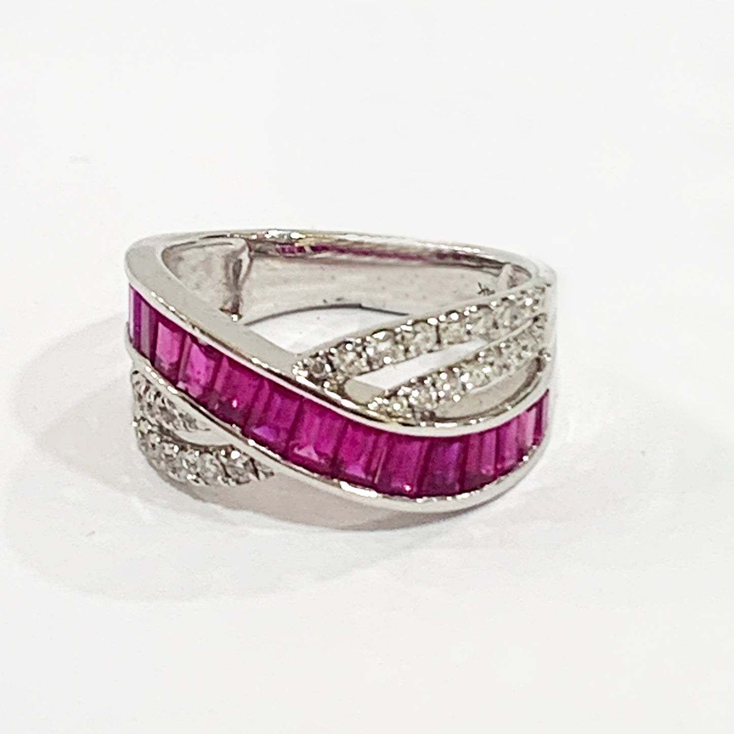 14k Gold Ruby Diamond Ring