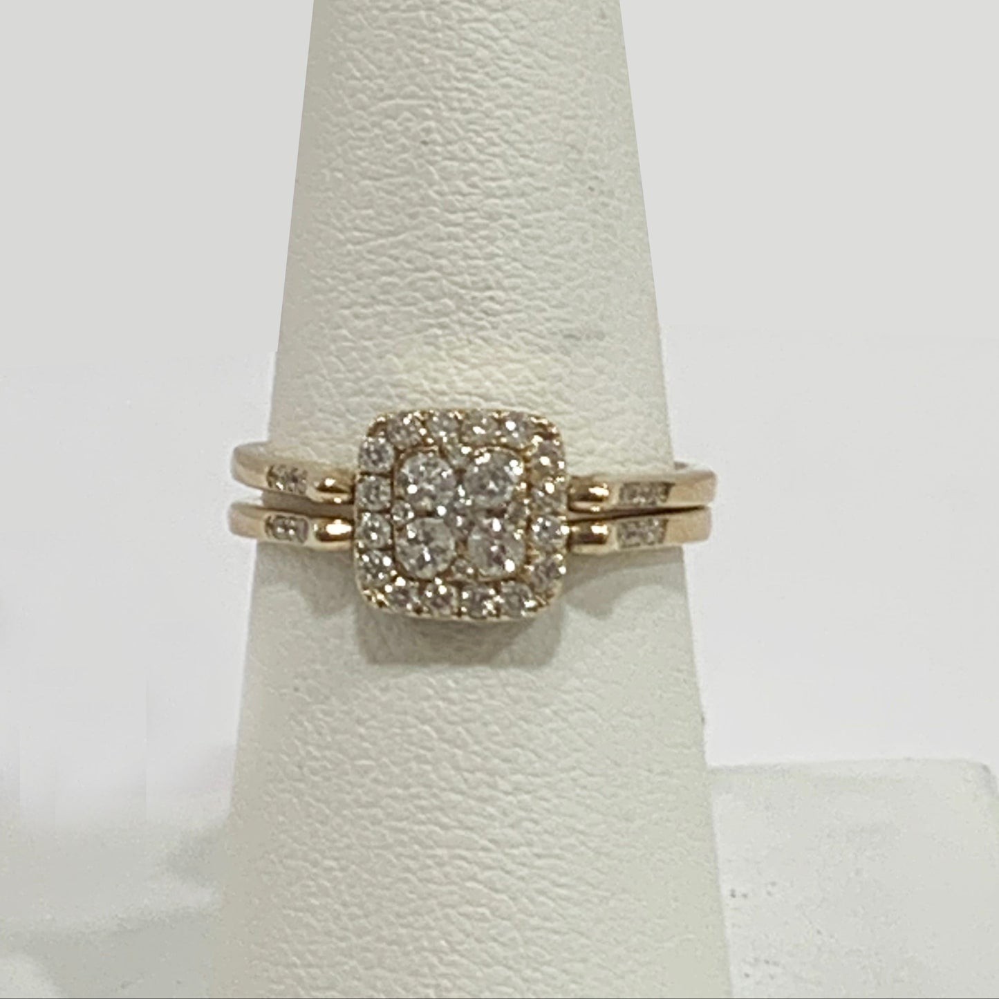 14k Yellow Gold Ruby Diamond Flip Ring