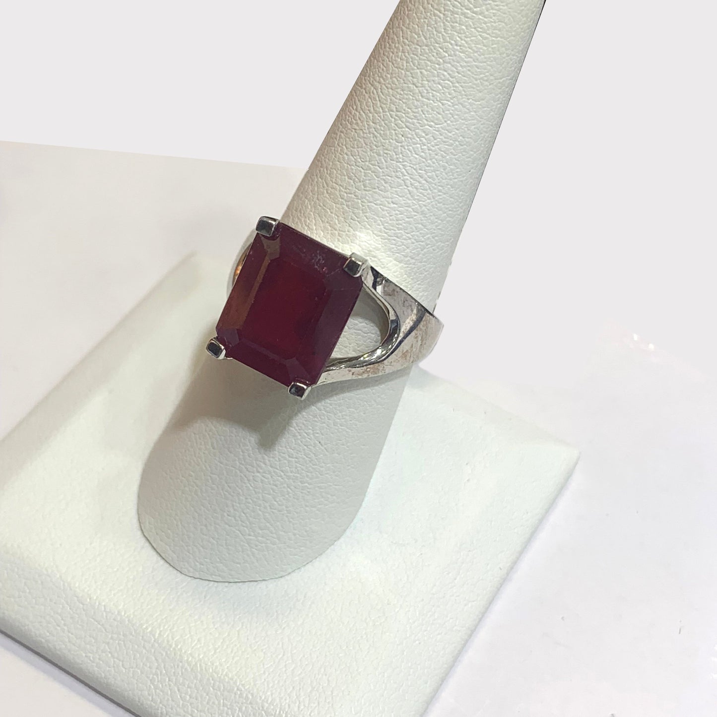 Sterling Silver Ruby Ring