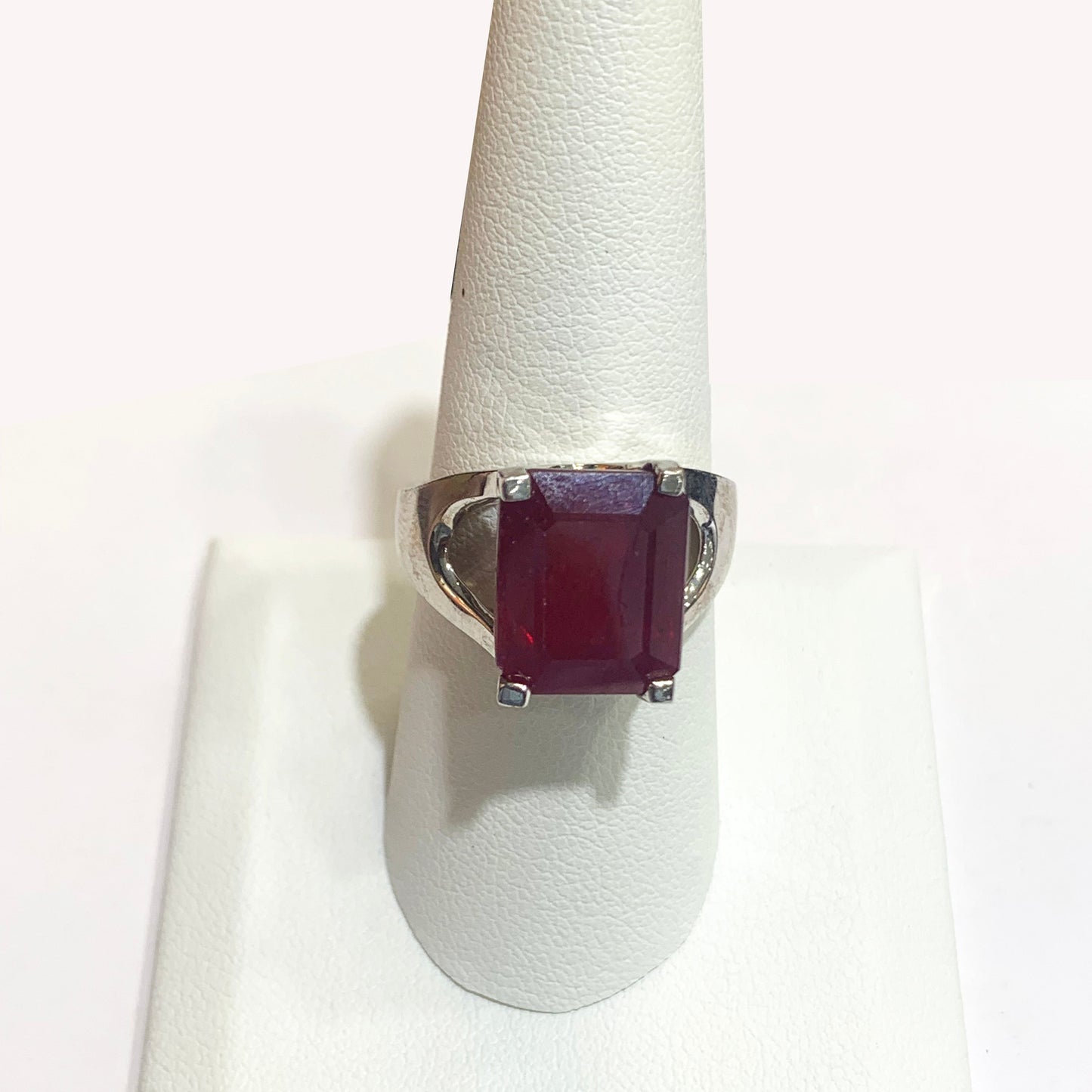 Sterling Silver Ruby Ring