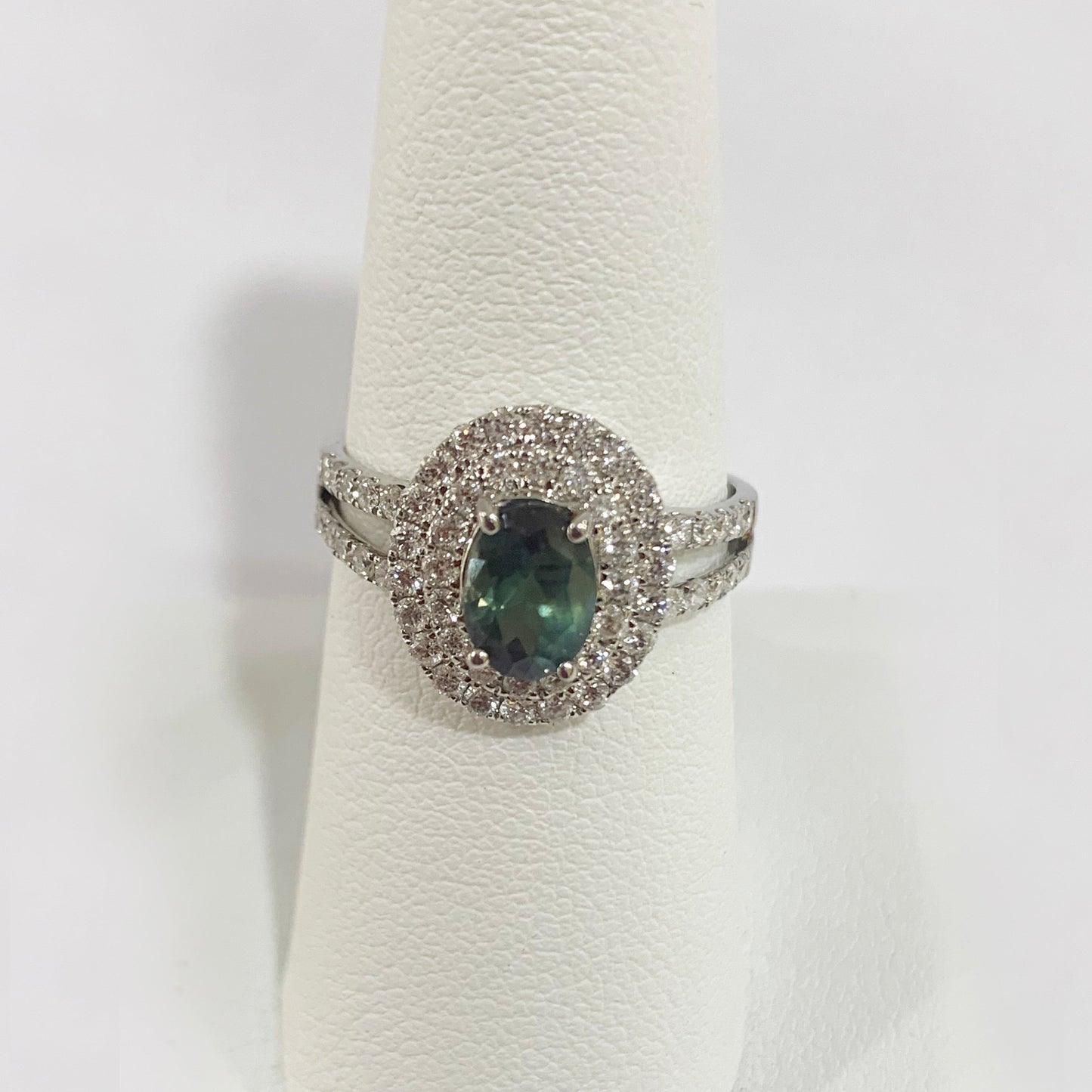 14K White Gold Alexandrite Ring