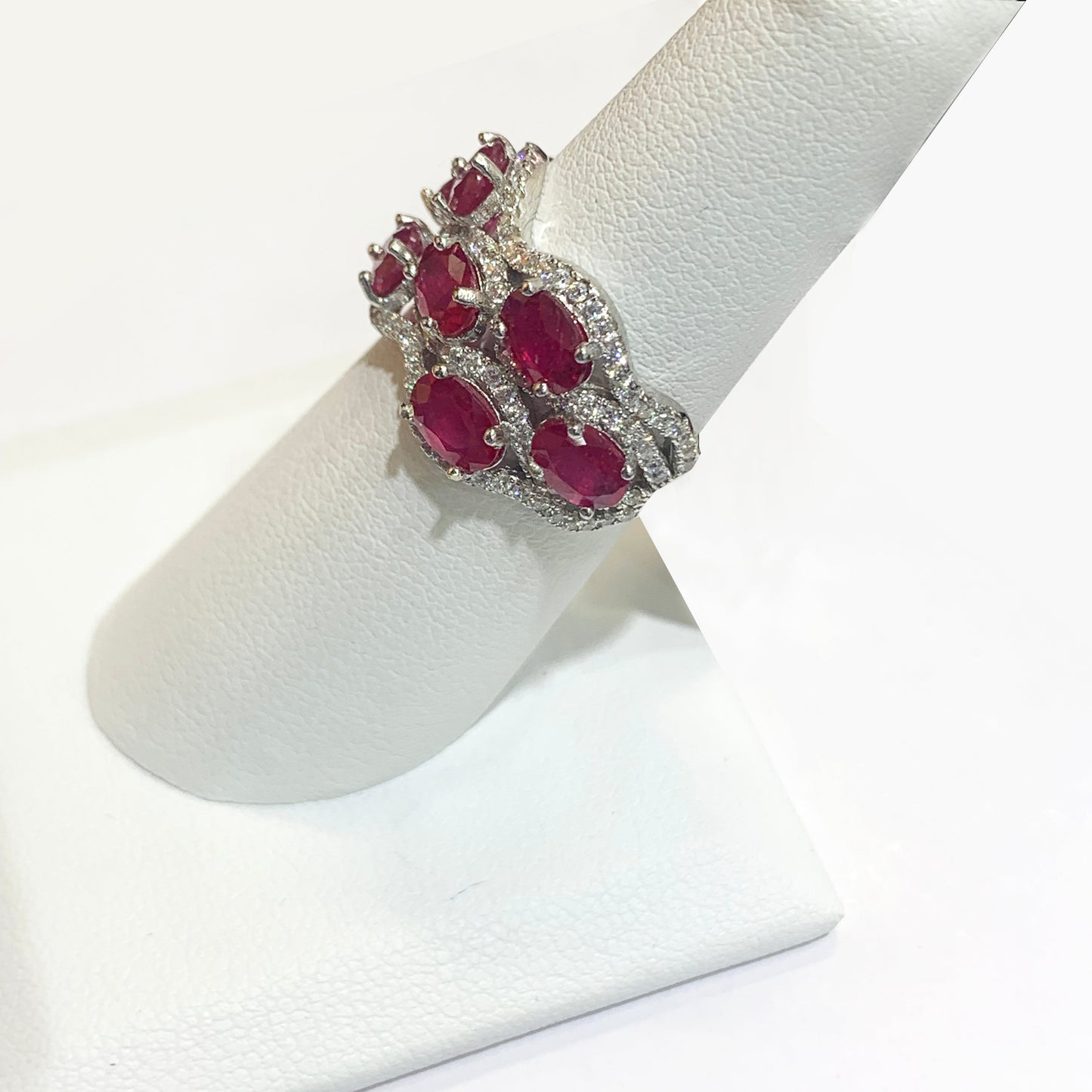Sterling Silver Ruby Ring