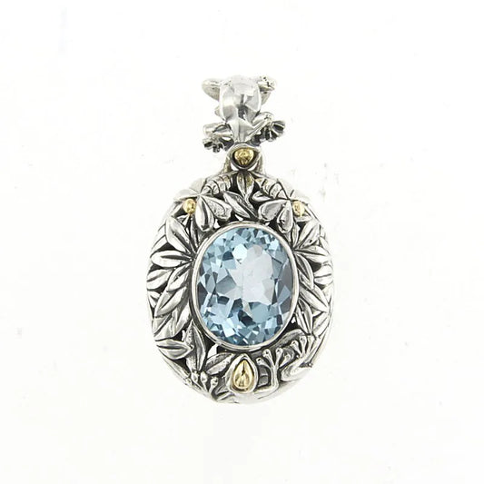 Brazil Pendant- Blue Topaz