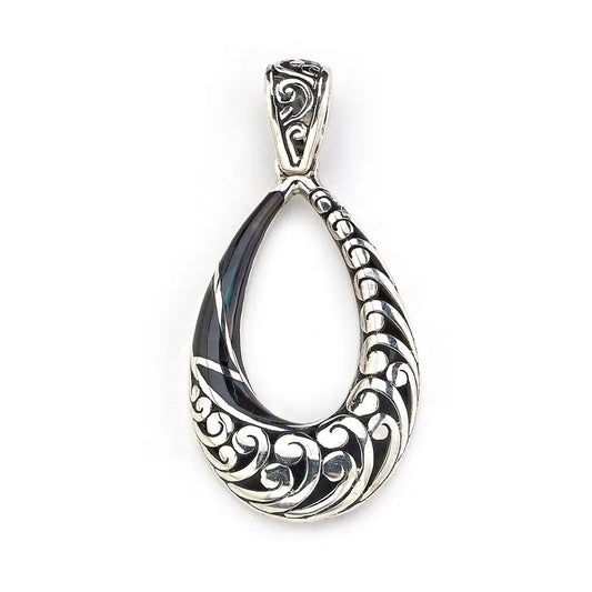 Embrace Pendant- Black Shell