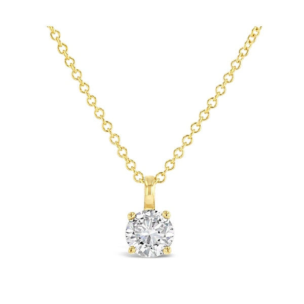 14K YELLOW GOLD LAB GROWN DIAMOND PENDANT