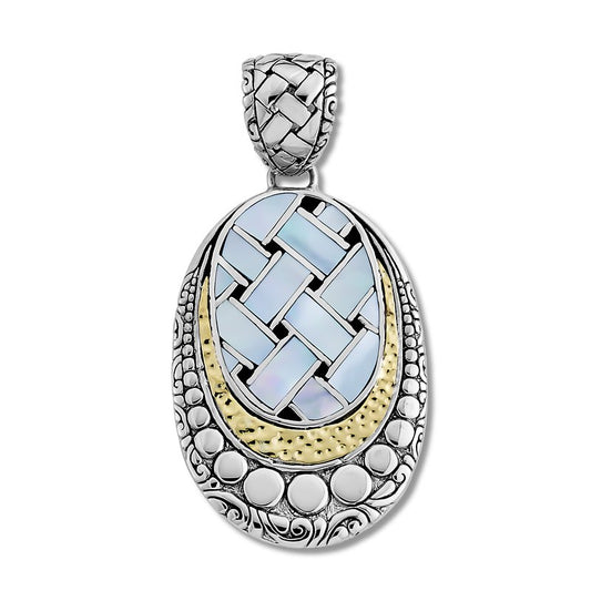 Semeru Pendant- Blue Mother of Pearl