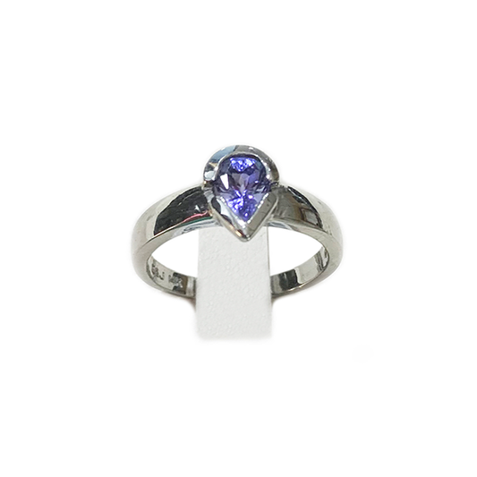 14k White Gold Tanzanite Ring