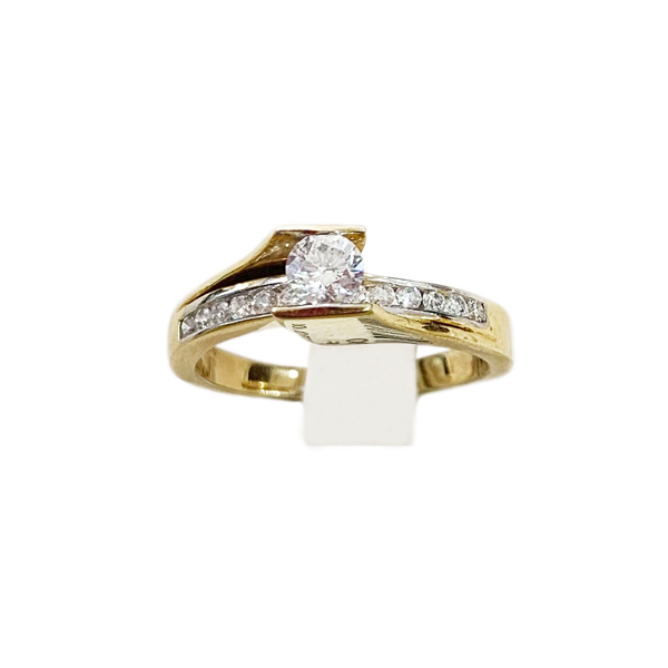 14k Yellow Gold Diamond Ring