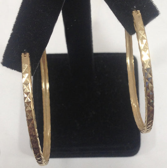 Gold Hoops Earrings