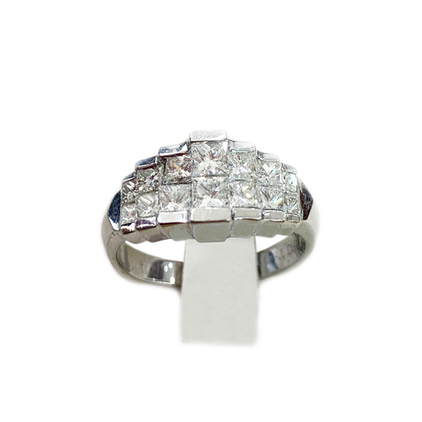 14k White Gold Diamond Ring