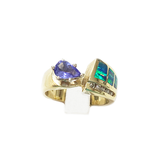 14k Yellow Gold Tanzanite Ring