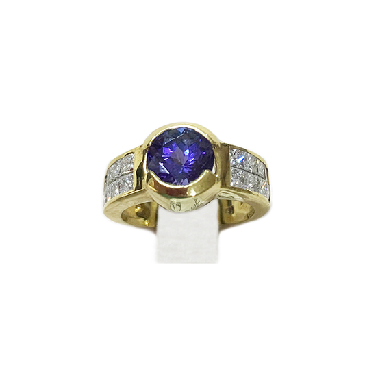 14k Yellow Gold Tanzanite Ring