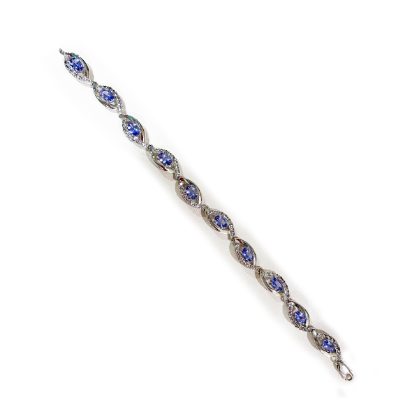 Sterling Silver Tanzanite Bracelet