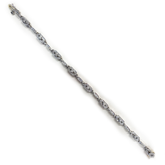 18k White Gold Diamond Bracelet