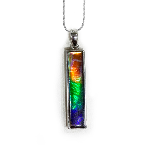 Sterling Silver Ammolite Pendant