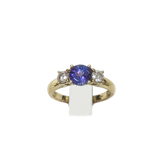 14k Yellow Gold Tanzanite Ring