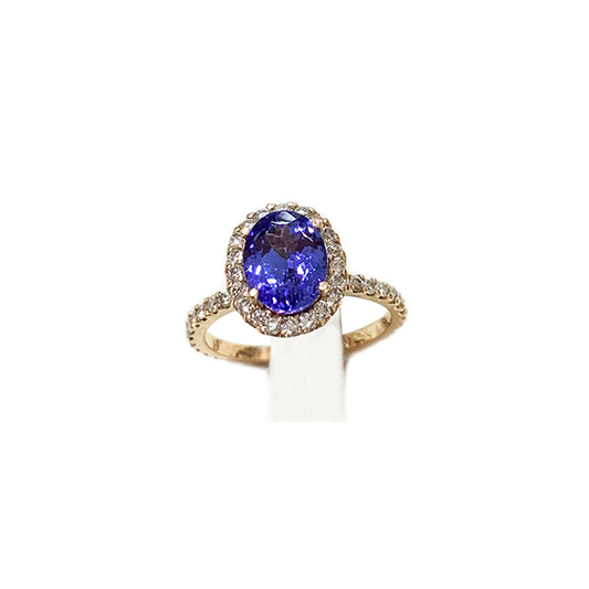 14k Rose Gold Tanzanite Ring