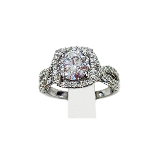 14k White Gold Diamond Ring