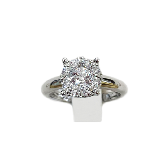 14k White Gold Diamond Ring