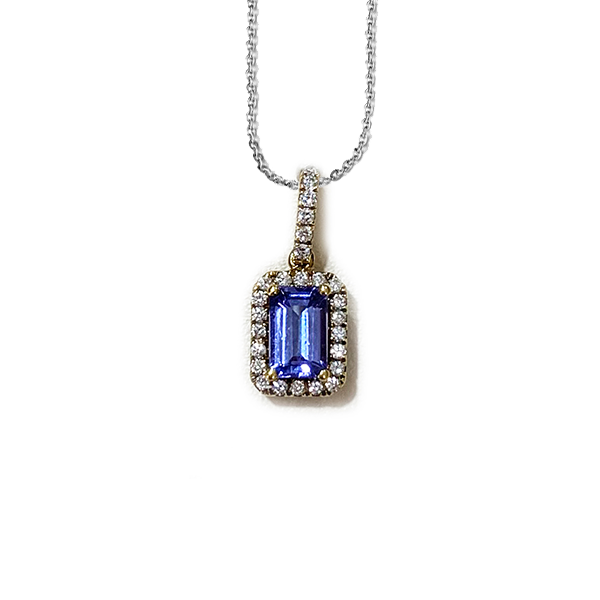 18k Yellow Gold Tanzanite Pendant