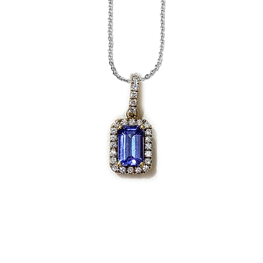 18k Yellow Gold Tanzanite Pendant