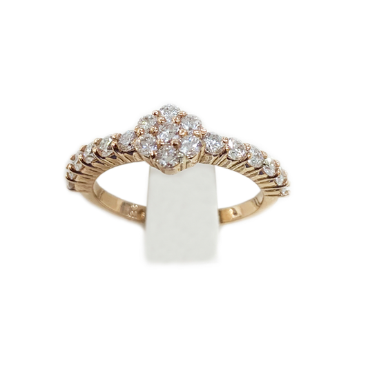 14k Rose Gold Diamond Ring