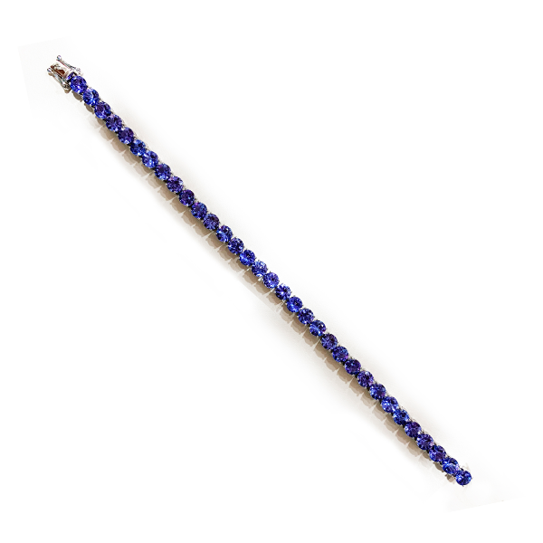 18k White Gold Tanzanite Bracelet