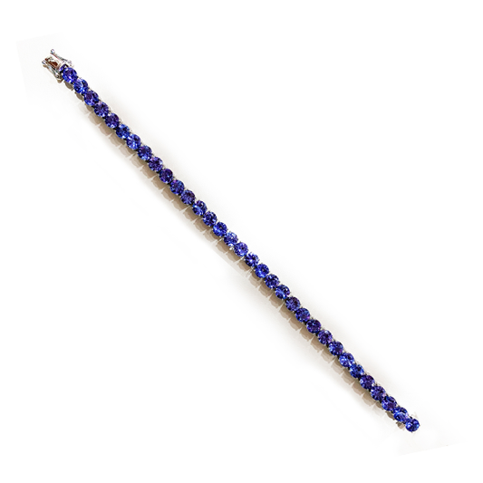 18k White Gold Tanzanite Bracelet