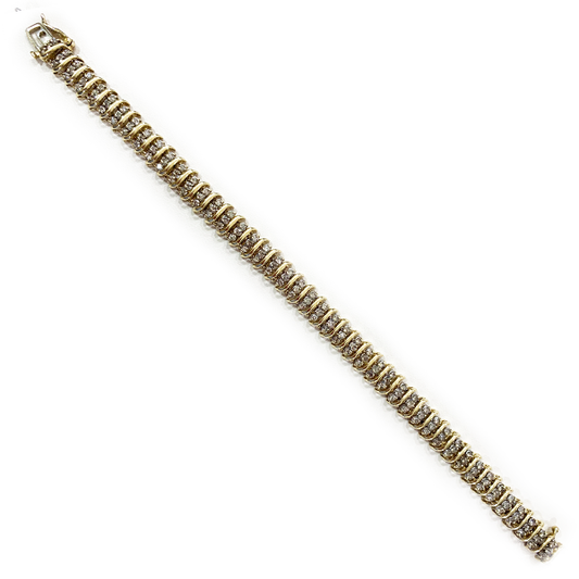10k Yellow Gold Diamond Bracelet